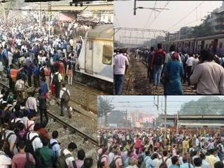 Rail Roko In Titwala To Oppose Anti Enchrochment Action अनधिकृत बांधकामावरील कारवाईविरोधात टिटवाळ्यात स्थानिकांचा रेलरोको