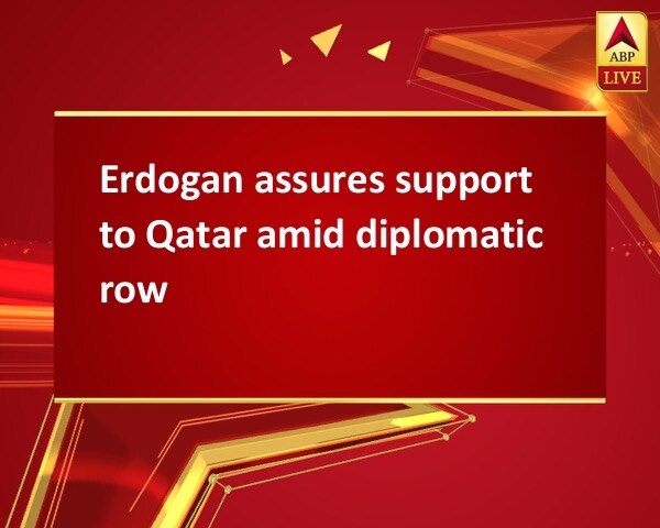 Erdogan assures support to Qatar amid diplomatic row Erdogan assures support to Qatar amid diplomatic row