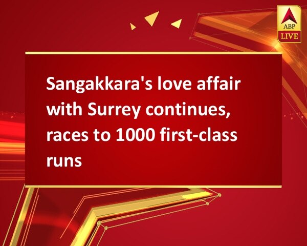 Sangakkara's love affair with Surrey continues, races to 1000 first-class runs
