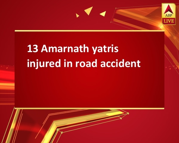 13 Amarnath yatris injured in road accident  13 Amarnath yatris injured in road accident