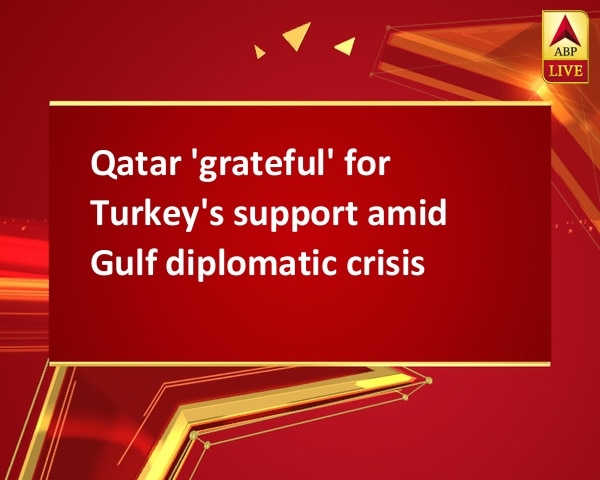 Qatar 'grateful' for Turkey's support amid Gulf diplomatic crisis Qatar 'grateful' for Turkey's support amid Gulf diplomatic crisis