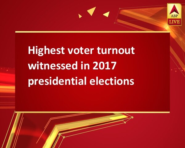 Highest voter turnout witnessed in 2017 presidential elections Highest voter turnout witnessed in 2017 presidential elections