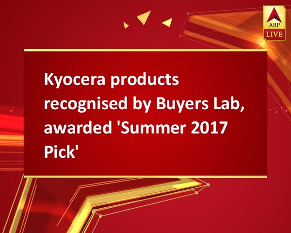 Kyocera products recognised by Buyers Lab, awarded 'Summer 2017 Pick' Kyocera products recognised by Buyers Lab, awarded 'Summer 2017 Pick'