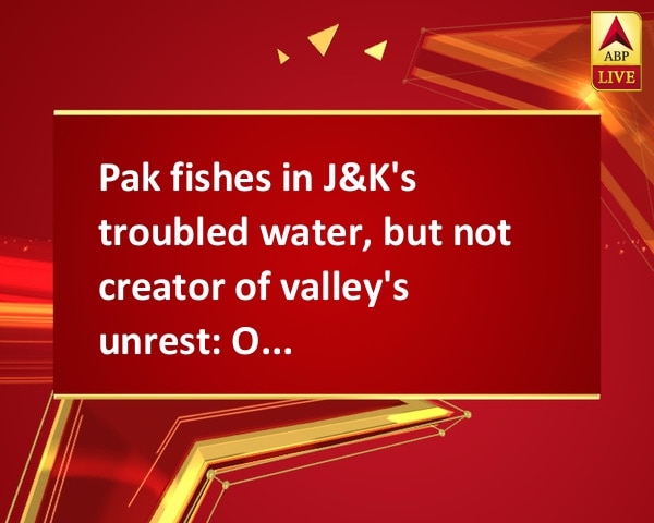 Pak fishes in J&K's troubled water, but not creator of valley's unrest: Omar Abdullah Pak fishes in J&K's troubled water, but not creator of valley's unrest: Omar Abdullah