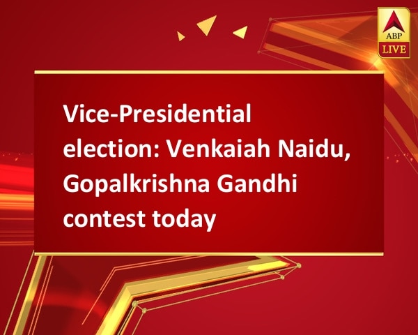 Vice-Presidential election: Venkaiah Naidu, Gopalkrishna Gandhi contest today Vice-Presidential election: Venkaiah Naidu, Gopalkrishna Gandhi contest today
