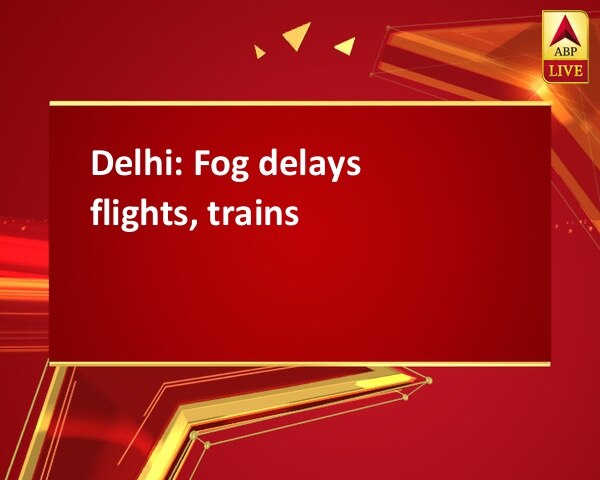 Delhi: Fog delays flights, trains Delhi: Fog delays flights, trains