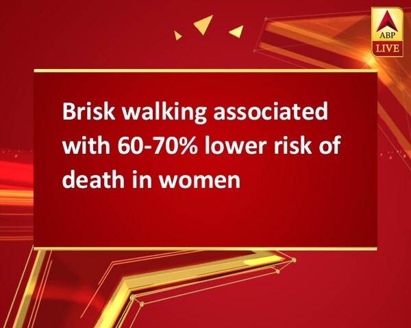 Brisk walking associated with 60-70% lower risk of death in women Brisk walking associated with 60-70% lower risk of death in women