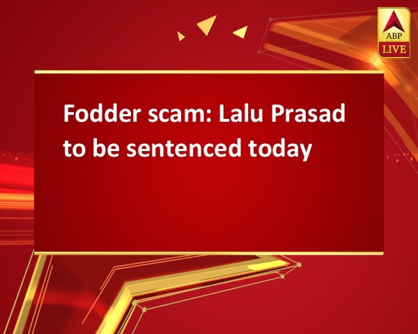 Fodder scam: Lalu Prasad to be sentenced today Fodder scam: Lalu Prasad to be sentenced today