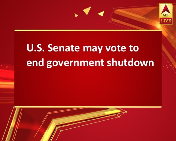 U.S. Senate may vote to end government shutdown U.S. Senate may vote to end government shutdown