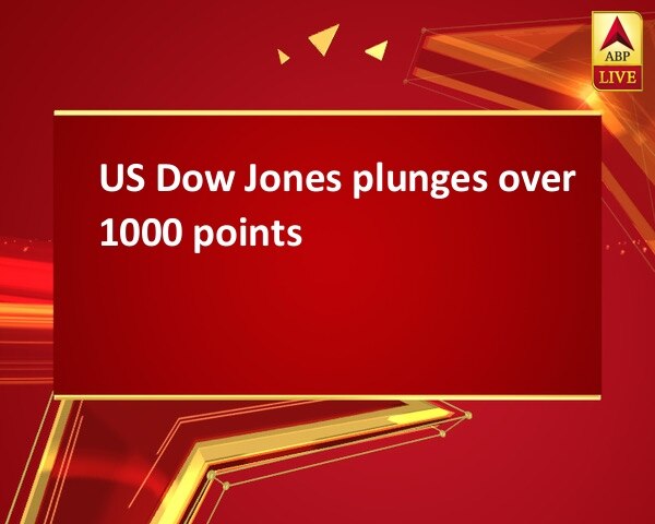 US Dow Jones plunges over 1000 points US Dow Jones plunges over 1000 points