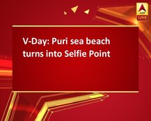 V-Day: Puri sea beach turns into Selfie Point