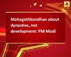 Mahagathbandhan about dynasties, not development: PM Modi