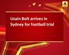 Usain Bolt arrives in Sydney for football trial