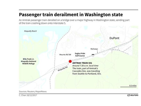 Three dead as Amtrak train derails near Seattle Three dead as Amtrak train derails near Seattle