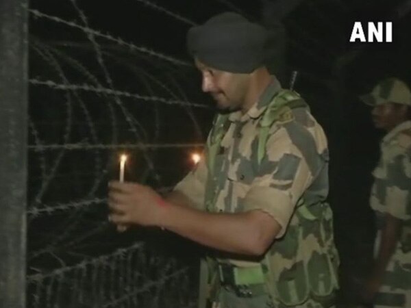BSF, ITBP jawans celebrate Diwali