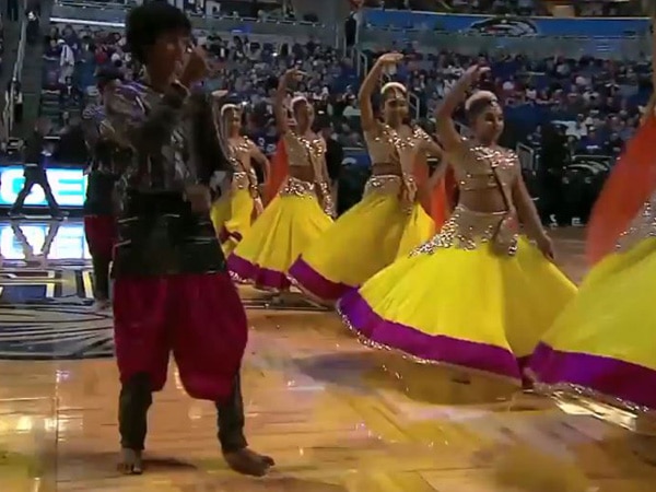 'Baahubali' mania grips NBA's basketball match in Orlando 'Baahubali' mania grips NBA's basketball match in Orlando