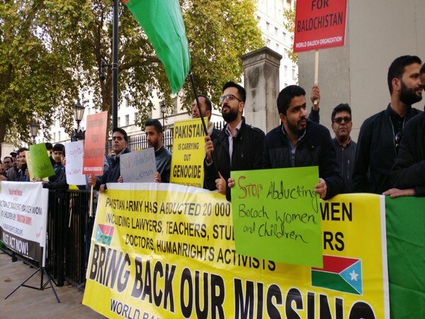 Baloch parties hold anti-Pak protest in London Baloch parties hold anti-Pak protest in London