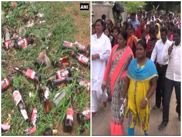 Chhattisgarh: Villagers protest relocation of liquor shop in vicinity Chhattisgarh: Villagers protest relocation of liquor shop in vicinity