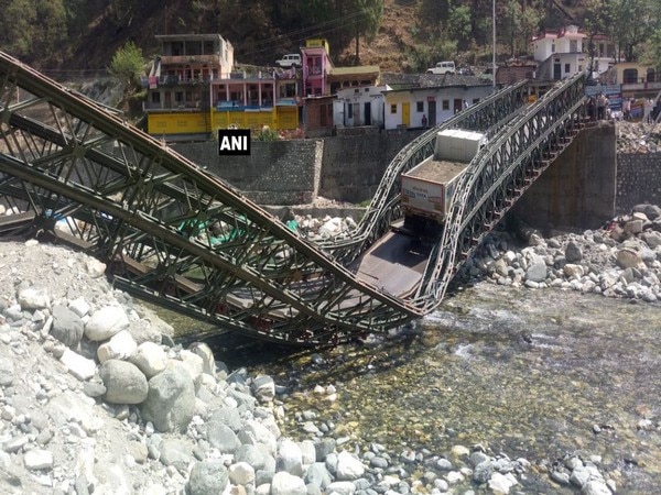 Bridge on Gangotri highway collapses again Bridge on Gangotri highway collapses again