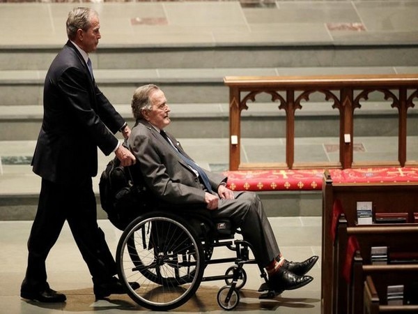 Former US President George HW Bush discharged from hospital Former US President George HW Bush discharged from hospital