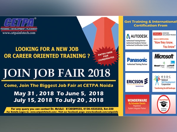 Looking for a new job or career oriented training, attend Job Fair by CETPA! Looking for a new job or career oriented training, attend Job Fair by CETPA!