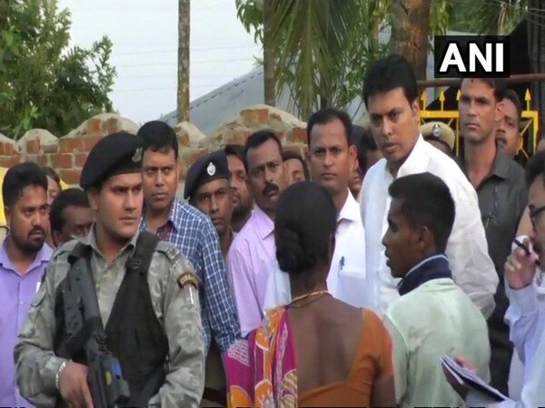 Tripura CM visits storm-affected areas of state Tripura CM visits storm-affected areas of state