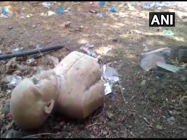 MP: Vandalised bust of Syama Prasad Mukherjee found in trash MP: Vandalised bust of Syama Prasad Mukherjee found in trash