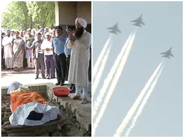 Marshal of IAF Arjan Singh accorded state funeral; fly-past, 17-gun salute also held Marshal of IAF Arjan Singh accorded state funeral; fly-past, 17-gun salute also held