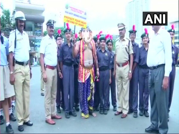 After 'Yamraj', Lord Ganesha campaigns for road safety in Bengaluru After 'Yamraj', Lord Ganesha campaigns for road safety in Bengaluru