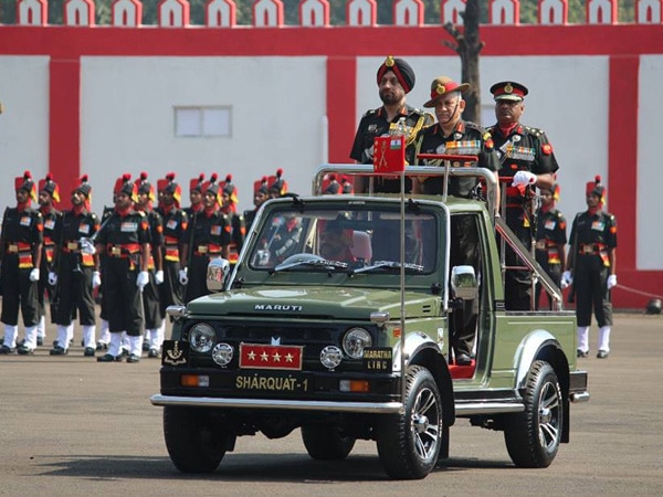 Army Chief honours President's Colours to Marathali battalions Army Chief honours President's Colours to Marathali battalions