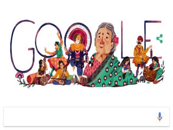 Google Doodle marks Kamaladevi Chattopadhyay's 115th birth anniversary Google Doodle marks Kamaladevi Chattopadhyay's 115th birth anniversary