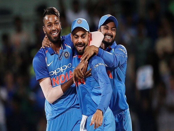 Pandya, Dhoni help 'Men in Blue' go 1-0 up in Chennai Pandya, Dhoni help 'Men in Blue' go 1-0 up in Chennai