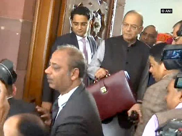 Budget Day: Jaitley arrives in Parliament Budget Day: Jaitley arrives in Parliament