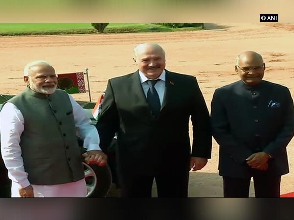 Belarus President accorded ceremonial welcome at Rashtrapati Bhawan Belarus President accorded ceremonial welcome at Rashtrapati Bhawan