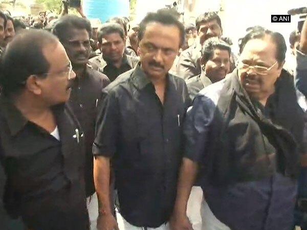 DMK protests over anti- Sterlite incident, demands CM's resignation         DMK protests over anti- Sterlite incident, demands CM's resignation