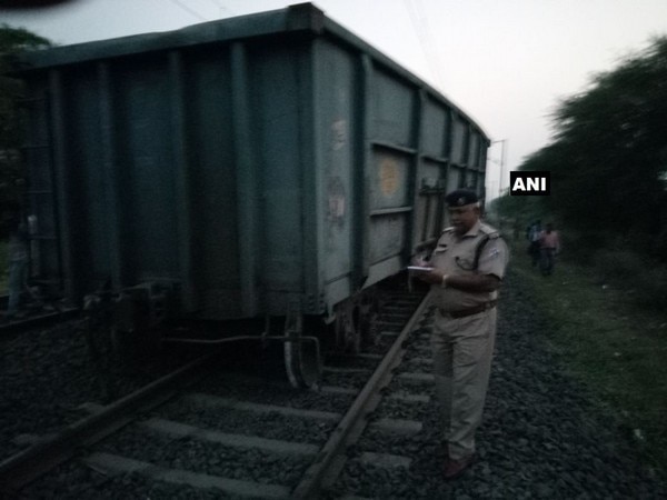 Goods train derails in Harda, MP Goods train derails in Harda, MP