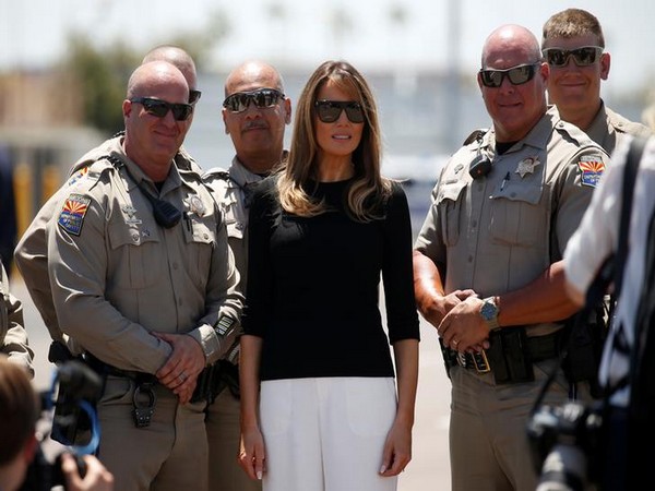 Melania back on US-Mexico border region, visits immigration center