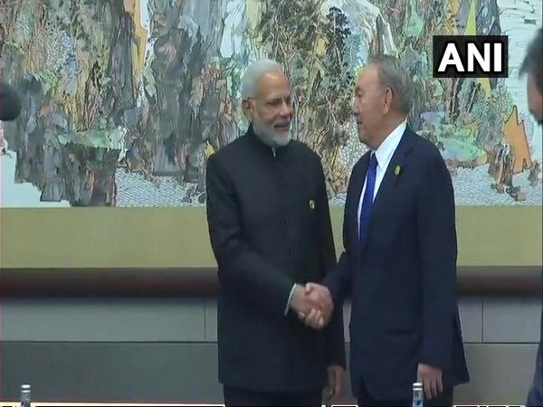 PM Modi meets Kazakhstan President at SCO summit PM Modi meets Kazakhstan President at SCO summit