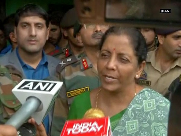 Sitharaman visits Aurangzeb's family in J-K's Poonch Sitharaman visits Aurangzeb's family in J-K's Poonch