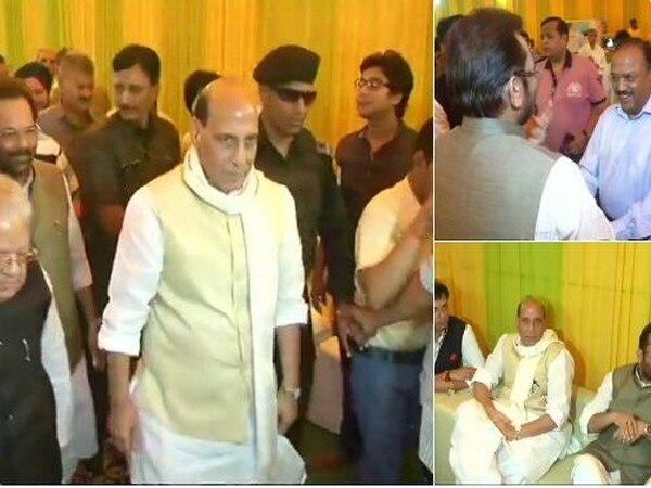 Rajnath attend Eid celebration at Naqvi's residence Rajnath attend Eid celebration at Naqvi's residence