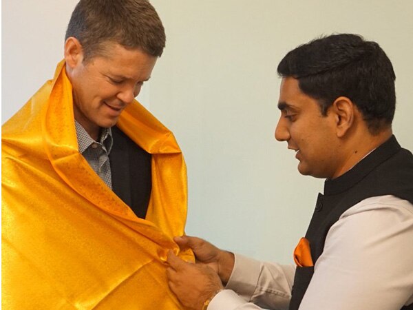 Nara Lokesh meets Amazon's Michael Punke in Seattle Nara Lokesh meets Amazon's Michael Punke in Seattle