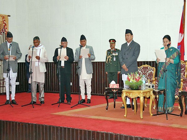 Four new ministers inducted in Nepal's first cabinet Four new ministers inducted in Nepal's first cabinet