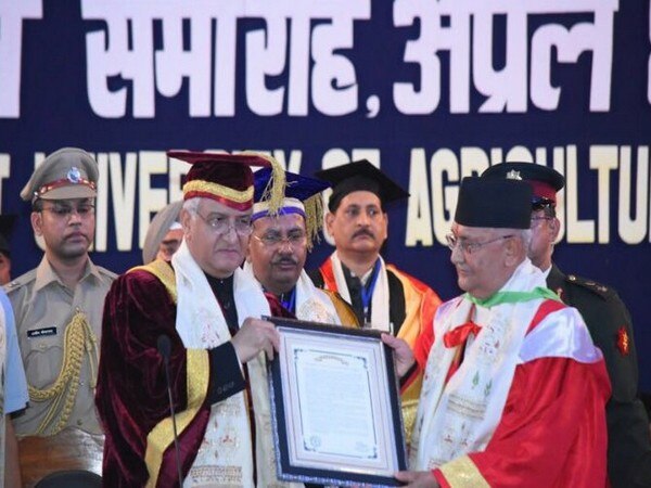 Nepal PM conferred with Honorary degree at Dehradun University Nepal PM conferred with Honorary degree at Dehradun University