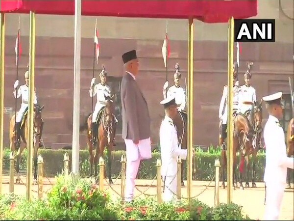 Nepal PM receives ceremonial reception at Rashtrapati Bhawan Nepal PM receives ceremonial reception at Rashtrapati Bhawan