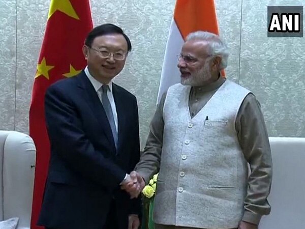 PM Modi meets Chinese State Councillor Yang Jiechi PM Modi meets Chinese State Councillor Yang Jiechi