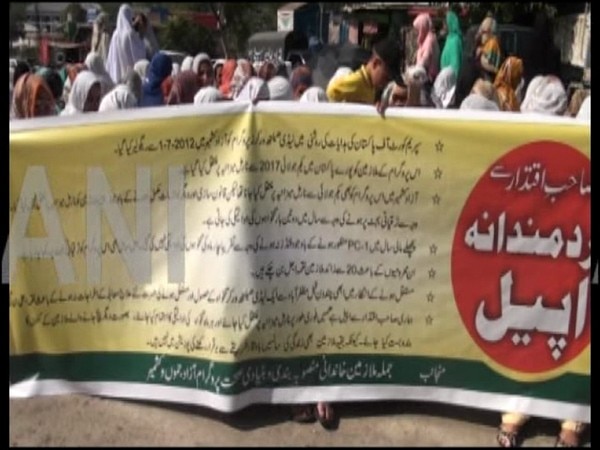 Anti-Pak protest by PoK govt. employees in Muzaffarabad Anti-Pak protest by PoK govt. employees in Muzaffarabad