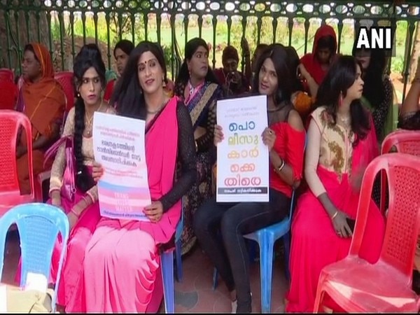 Kerala: Transgenders stage protest against ill-treatment by police Kerala: Transgenders stage protest against ill-treatment by police