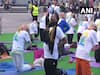 International Yoga day: Pradhan performs asanas in Berlin