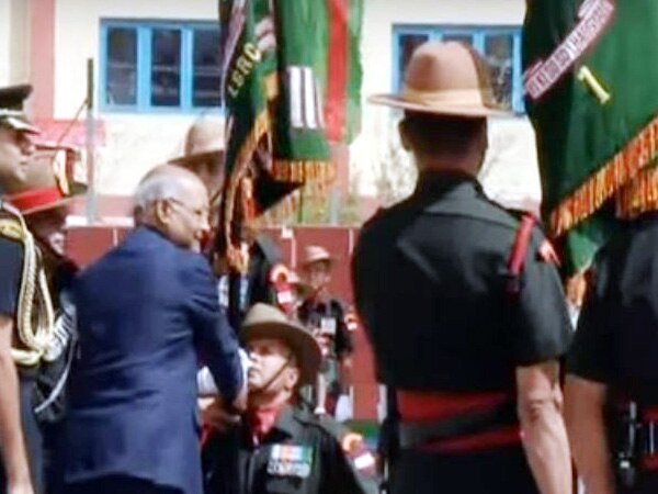 President Kovind presents colours to Ladakh Scouts regiment President Kovind presents colours to Ladakh Scouts regiment
