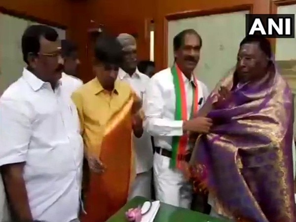 Nominated BJP MLAs re-enter Puducherry Assembly Nominated BJP MLAs re-enter Puducherry Assembly